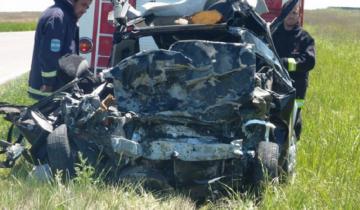 Imagen de Ruta 33: murió un médico al chocar su auto de frente contra un camión