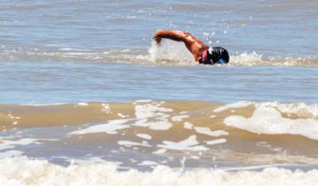 Imagen de La Costa: un nadador realizará hoy una travesía que unirá los muelles de San Clemente y Santa Teresita