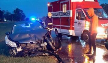 Imagen de Cuatro autos protagonizaron un choque en la Ruta 2