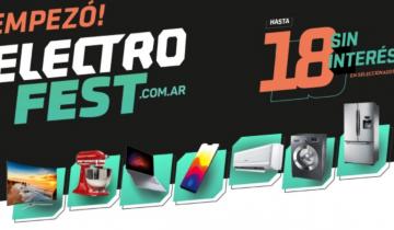 Imagen de Electrofest comienza hoy con descuentos del 40% y 18 cuotas en tecnología y electrodomésticos