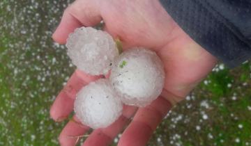 Imagen de Impresionante caída de granizo en la zona de Mar del Plata