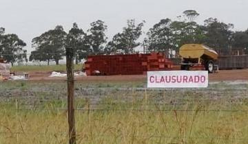 Imagen de Clausura en la Ruta 2: construían una estación de servicio sin autorización