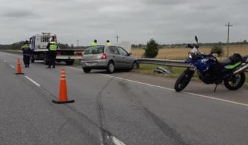 Imagen de Una persona herida en un accidente en la Ruta 2