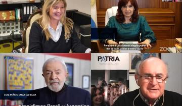 Imagen de Cristina Kirchner y Lula da Silva compartieron un acto virtual