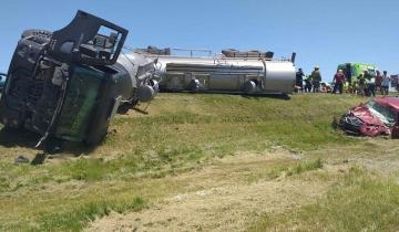 Imagen de Un triple choque en la Ruta 2 terminó con 8 heridos