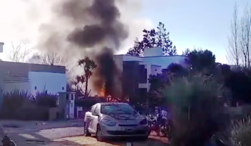 Imagen de Chascomús: un herido a raíz de una impresionante explosión de una casa y un auto en un barrio privado