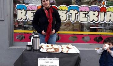 Imagen de Reparten chocolate caliente y torta en Mar del Plata para los más necesitados