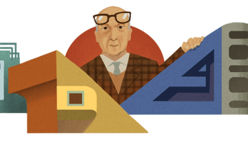Imagen de Clorindo Testa, homenajeado hoy en el doodle de Google