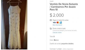 Imagen de Se divorció y cambia su vestido de bodas por un asado con amigos