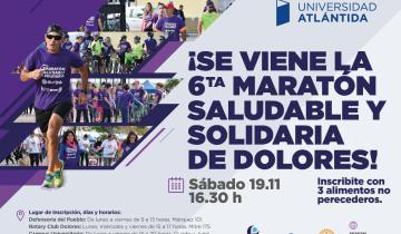 Imagen de Dolores: la Universidad Atlántida lanzó la 6° maratón saludable y solidaria
