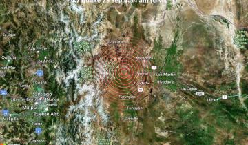 Imagen de Temblor en Mendoza: hubo un sismo de 5,2 grados a 69 kilómetros de la capital