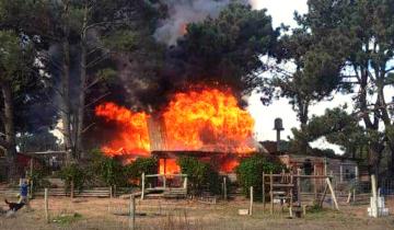 Imagen de Partido de La Costa: un incendio destruyó por completo una vivienda en Nueva Atlantis