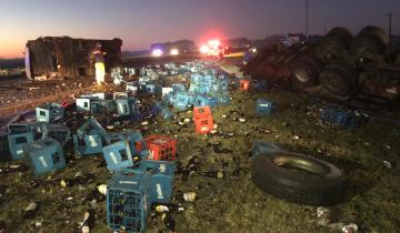 Imagen de Murió un bebé y hay al menos 5 heridos tras un múltiple accidente en Ruta 2 a la altura de Chascomús