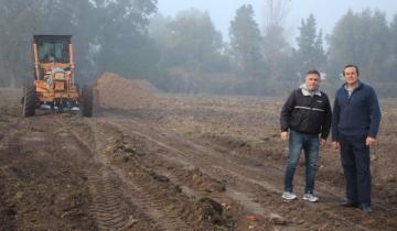 Imagen de Se comenzó a construir una nueva plaza en Dolores