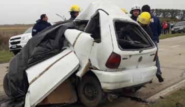 Imagen de Accidente fatal: chocaron un auto y un camión en la Ruta 94