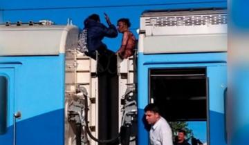 Imagen de Viajaban en el techo de un tren que salió de Mar del Plata y recibieron una descarga de 25 mil voltios