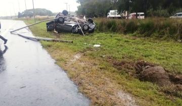 Imagen de Accidente en la Ruta 11: un herido de gravedad tras un vuelco cerca de La Lucila del Mar