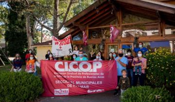 Imagen de Pinamar: protesta de los trabajadores de la salud frente al municipio por aumento salarial