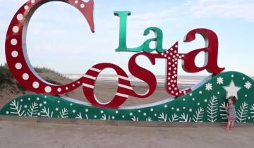 Imagen de Verano: decoran los logos de La Costa con espíritu navideño y son furor