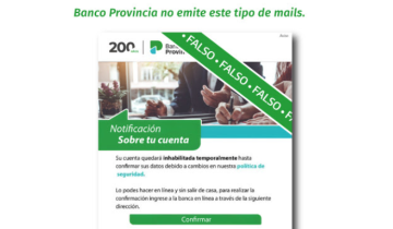 Imagen de Alerta por estafa: Banco Provincia advierte sobre información falsa que no es enviada desde la entidad