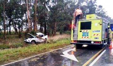 Imagen de Ruta 74: un vecino de Ayacucho murió tras chocar contra un árbol