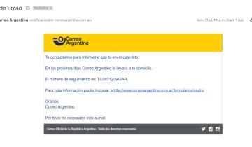 Imagen de La Región: alerta por intentos de estafa a través de falsos mensajes de Correo Argentino
