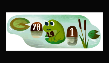 Imagen de 29 de febrero: el doodle con el que Google celebra el año bisiesto