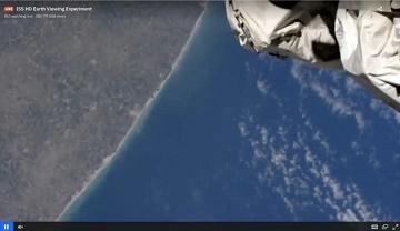 Imagen de La estación espacial internacional sobrevoló y fotografió la Costa Atlántica