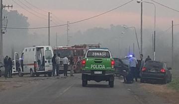 Imagen de Dos heridos en un impresionante choque en cadena en Ezeiza