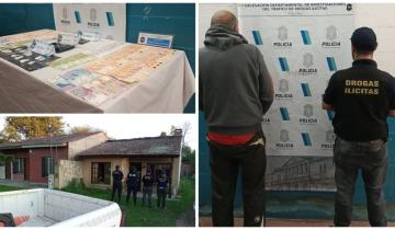 Imagen de General Madariaga: detuvieron a un hombre de 71 años y le secuestraron una importante cantidad de cocaína