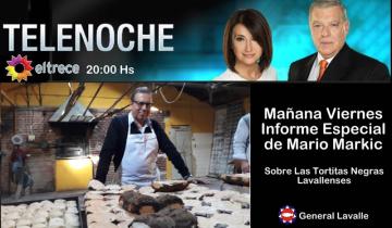 Imagen de Telenoche mostrará un informe sobre las tortitas negras de Lavalle