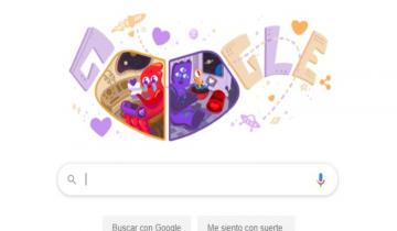 Imagen de Google homenajea a los enamorados en el Día de San Valentín 2020