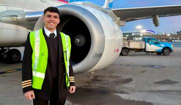 Imagen de De La Costa a Aerolíneas Argentinas: un piloto formado en el Aeroclub Santa Teresita concretó su primer vuelo como Primer Oficial de Embraer 190