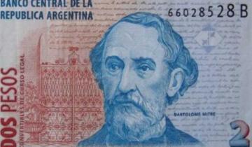 Imagen de Este jueves es el último día para canjear o depositar los billetes de dos pesos