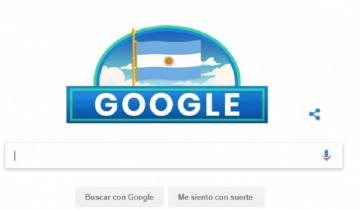 Imagen de Google y Twitter se sumaron al festejo celeste y blanco por el 9 de Julio