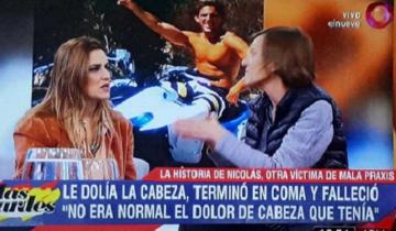 Imagen de Un joven geselino falleció por meningitis y su caso llegó a la TV nacional