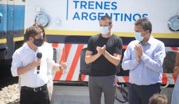 Imagen de El acto de reactivación del servicio de trenes a Pinamar tuvo una fuerte presencia de intendentes