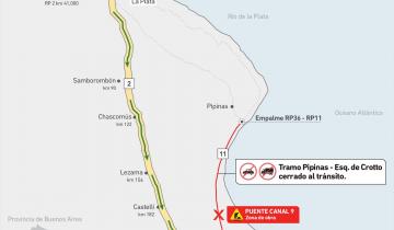 Imagen de Atención: por obras en un puente estará cerrado por cinco días un tramo de la Ruta 11