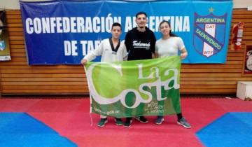 Imagen de Dos taekwondistas de La Costa entrenan con la selección argentina en el CeNARD