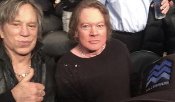 Imagen de Axl Rose y Mickey Rourke, ¡irreconocibles en una foto!, hicieron estallar los memes