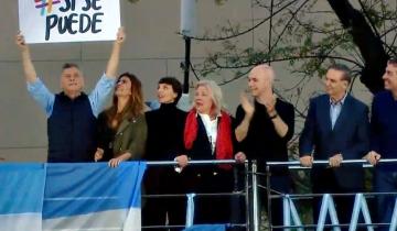 Imagen de Macri inició las marchas del "Sí se puede" sin el acompañamiento de Vidal