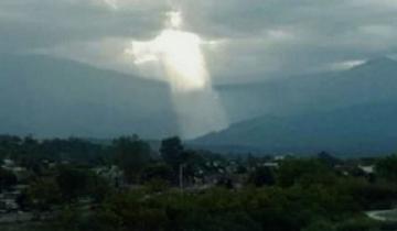 Imagen de Cristo en las nubes, la imagen que conmovió a todos en Jujuy