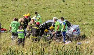 Imagen de Despiste y vuelco en la Ruta 74: un herido trasladado al hospital