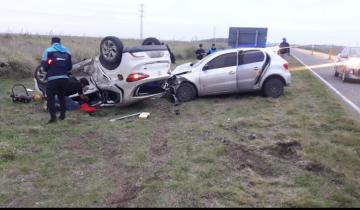 Imagen de La Región: detuvieron a un camionero que había derramado maíz y provocado un grave accidente en la ruta 11