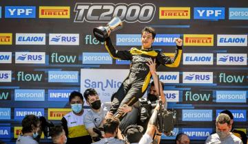 Imagen de Jorge Barrio, el joven piloto de Pinamar, sigue sumando títulos: se consagró campeón de TC2000