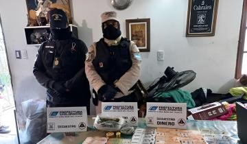 Imagen de Golpe al narcotráfico en Mar del Plata: hay cuatro detenidos, incautaron armas y secuestraron millones de pesos