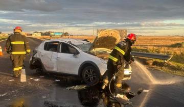 Imagen de Castelli: impactante vuelco en la Ruta 2