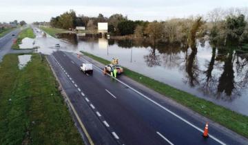 Imagen de Mar del Plata: las inundaciones por el temporal llegaron a la Ruta 2