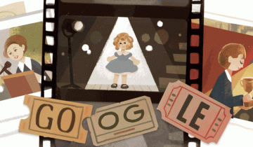 Imagen de Shirley Temple, protagonista del doodle de Google