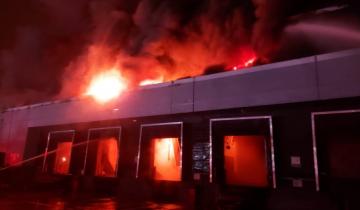 Imagen de San Fernando: incendio y derrumbe en una panificadora